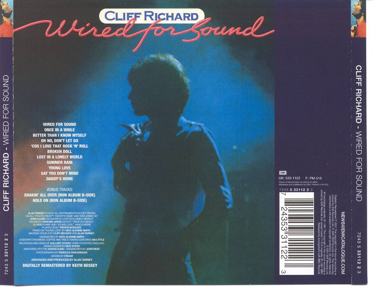 Cliff Richard Wired For Sound : Back